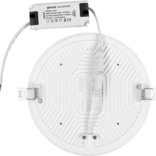 Встраиваемый светодиодный светильник Gauss Frameless круг 967511224