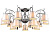 Потолочная люстра Lumien Hall Августа 1009/15C-CR