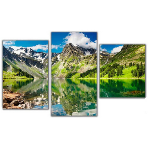 Мини модульная картина Горное озеро Toplight 55х94см TL-MM1032
