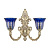 Бра Bohemia Ivele 7109B15/2/210 GW P2 U Clear-Blue/H-1h
