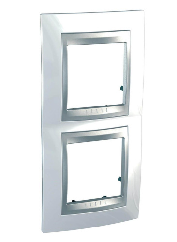 Рамка 2-постовая вертикальная Schneider Electric Unica Top MGU66.004V.092