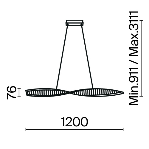 Подвесной светильник Maytoni P097PL-L36BS3K Подвесной светильник Maytoni P097PL-L36BS3K