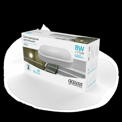 Настенно-потолочный светодиодный светильник Gauss Elementary 161411208