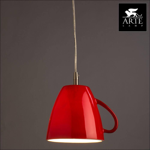 Подвесной светильник Arte Lamp Cafeteria A6605SP-1RD Подвесной светильник Arte Lamp Cafeteria A6605SP-1RD