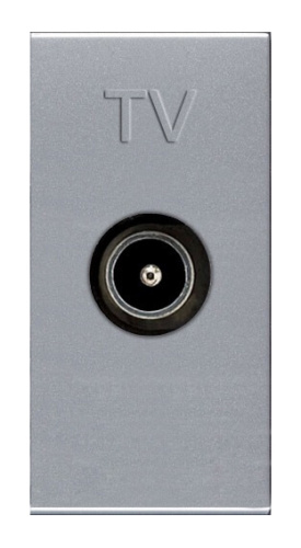 Розетка TV ABB Zenit серебро 2CLA215070N1301