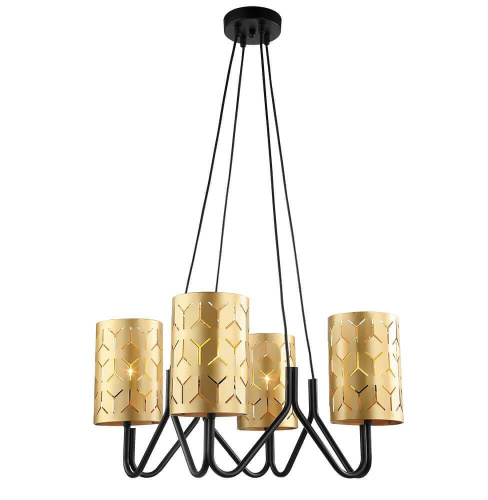 Подвесная люстра Lumien Hall Нерей 4001/4P-BK-GD Подвесная люстра Lumien Hall Нерей 4001/4P-BK-GD