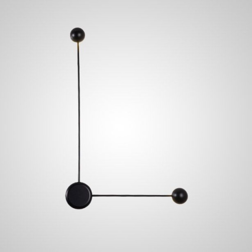 Бра Pin Wall Light B Black By Imperiumloft