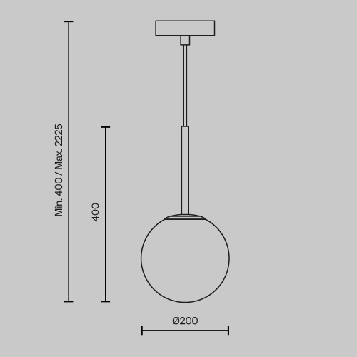 Подвесной светильник Maytoni MOD321PL-01B1
