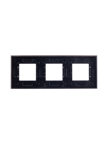 Рамка 3-постовая ABB Zenit венге 2CLA227300N2101 Рамка 3-постовая ABB Zenit венге 2CLA227300N2101