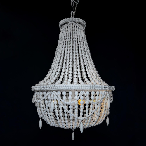 Люстра Rh Anselme White Wood Large Chandelier By Imperiumloft