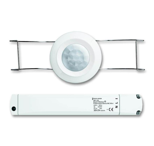 Датчик движения Busch-Wachter BasicLINE mini ABB Basic55 альпийский белый 2CKA006800A2517 Датчик движения Busch-Wachter BasicLINE mini ABB Basic55 альпийский белый 2CKA006800A2517