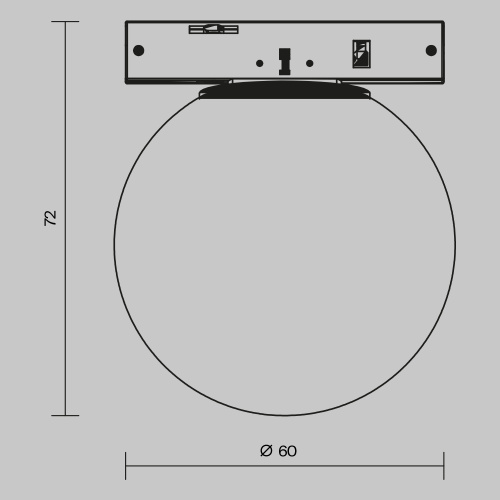 Трековый светильник Technical TR185-1-3W4K-B Трековый светильник Technical TR185-1-3W4K-B