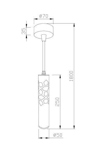 Подвесной светодиодный светильник Maytoni Torre P037PL-L11B4K