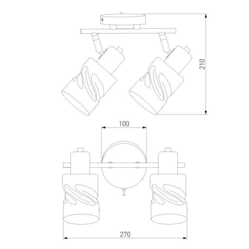 Спот Eurosvet Ansa 20120/2 золото
