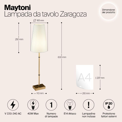 Подвесная люстра Maytoni Zaragoza H001CL-05BS