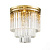 Потолочный светильник Odeon 5 gold/clear