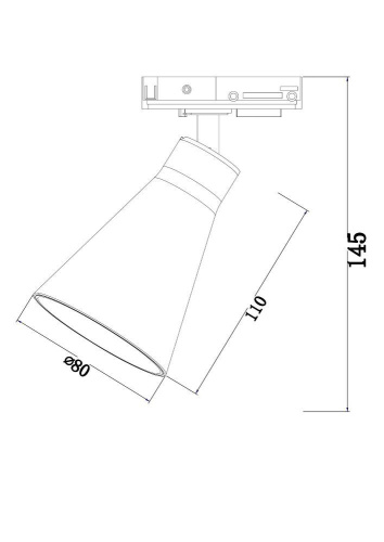 Трековый светильник Maytoni Technical Track lamps TR022-1-GU10-B Трековый светильник Maytoni Technical Track lamps TR022-1-GU10-B
