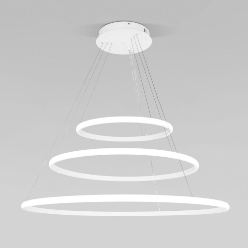 Подвесной светодиодный светильник Eurosvet Collars 90264/3 белый Подвесной светодиодный светильник Eurosvet Collars 90264/3 белый