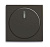 Накладка с ручкой и лампой для поворотного светорегулятора, Basic 55, ch?teau-black