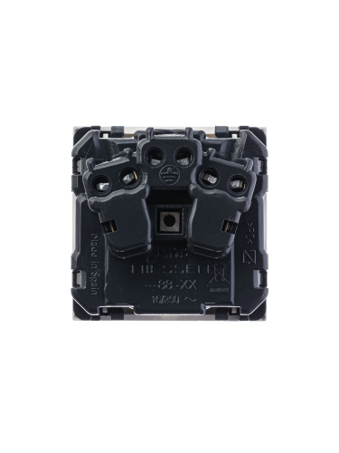 Розетка ABB Zenit с/з 16A 250V со шторками винтовой зажим альпийский белый 2CLA228800N1101