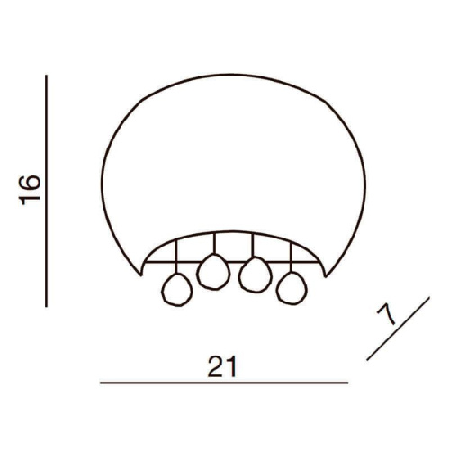 Настенный светильник Azzardo Quince wall AZ0912