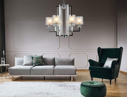 Подвесная люстра Lumina Deco Manhattan LDP 8012-6 CHR Подвесная люстра Lumina Deco Manhattan LDP 8012-6 CHR