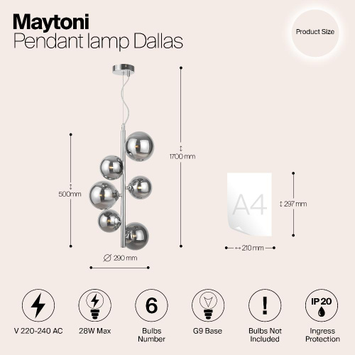 Подвесной светильник Maytoni MOD545PL-06CH