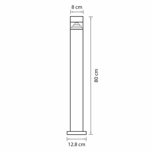 Уличный светодиодный светильник Lightstar Raggio 377705