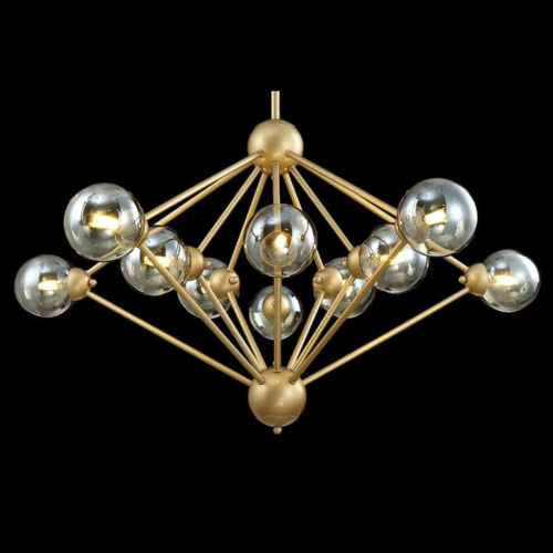 Подвесная люстра Crystal Lux Francisca SP10 Gold/Cognac Подвесная люстра Crystal Lux Francisca SP10 Gold/Cognac
