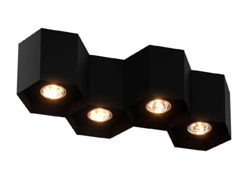 Потолочный светильник Zumaline Polygon cl 4 20037-BK