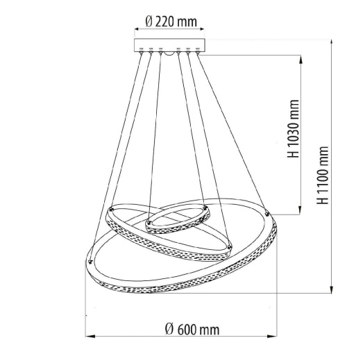 Подвесной светодиодный светильник De Markt Аурих 496019103