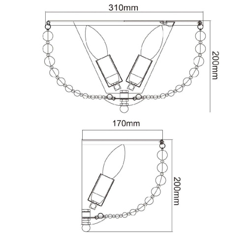 Настенный светильник MW-Light Бриз 111023002
