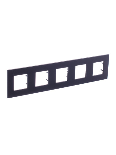 Рамка 5-постовая ABB Zenit антрацит 2CLA227500N1801 Рамка 5-постовая ABB Zenit антрацит 2CLA227500N1801