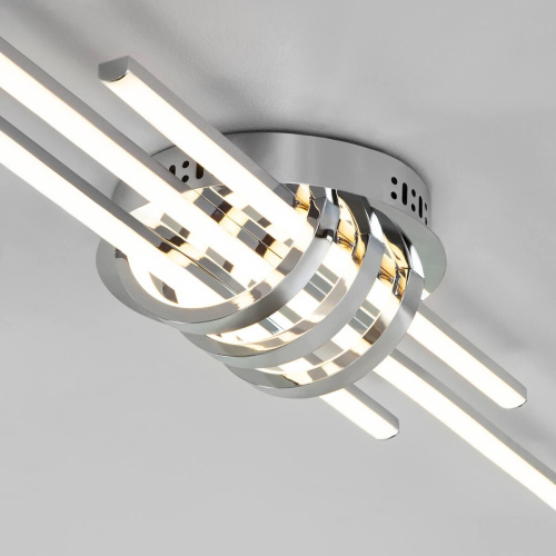 Потолочный светодиодный светильник Eurosvet Skyline 90243/3 хром