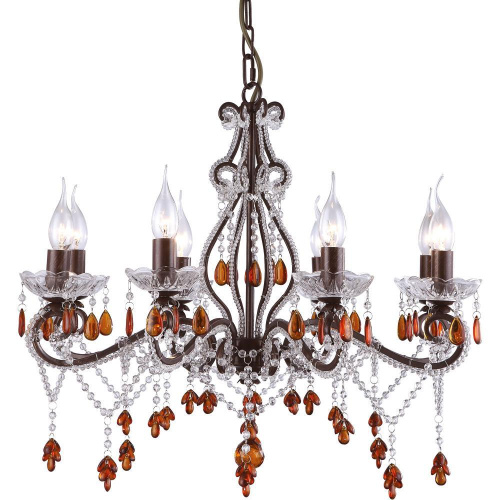 Подвесная люстра Arte Lamp Decorato A1715LM-8BR Подвесная люстра Arte Lamp Decorato A1715LM-8BR