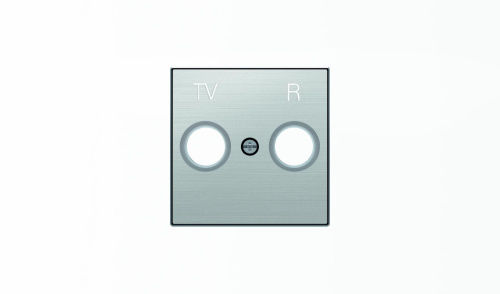 Накладка для TV-R розетки, серия SKY, цвет нержавеющая сталь Накладка для TV-R розетки, серия SKY, цвет нержавеющая сталь