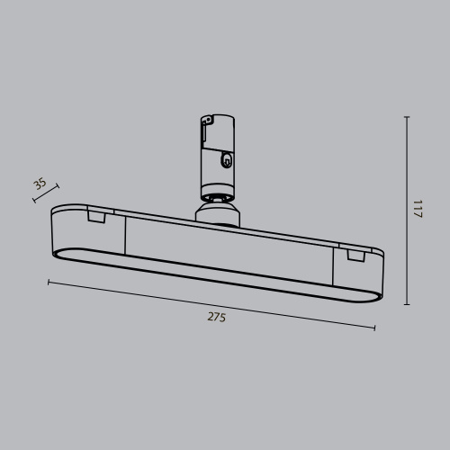 Трековый светильник Technical TR202-1-10W3K-B Трековый светильник Technical TR202-1-10W3K-B