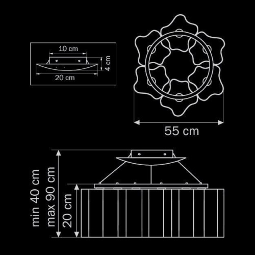 Подвесная люстра Lightstar Nubi Ondoso 802161 Подвесная люстра Lightstar Nubi Ondoso 802161