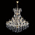 Каскадная люстра Crystal Lux Hollywood SP53 Gold