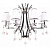 Подвесная люстра Lumina Deco Glamour LDP 66247-8 WT+CHR
