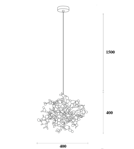 Люстра Tezani Argent Suspension Pendant Lamp 40 Gold By Imperiumloft