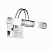 Подсветка для зеркал Ideal Lux Double AP2 008851