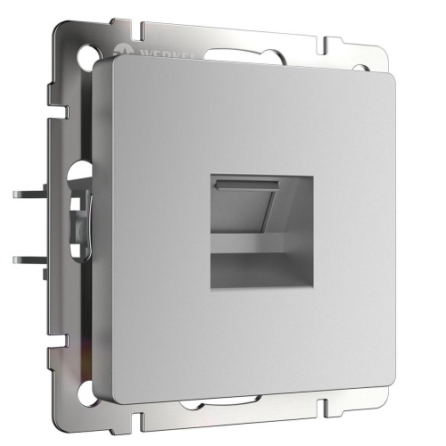 Розетка Werkel Ethernet RJ-45 серебряный WL06-RJ-45 4690389053931