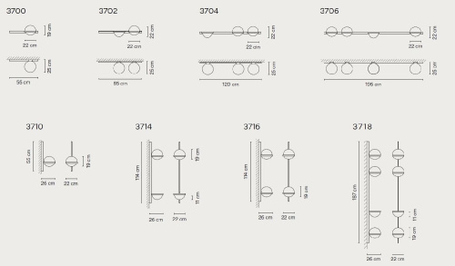 Бра Palma Wall Lamp 1 Шар By Imperiumloft