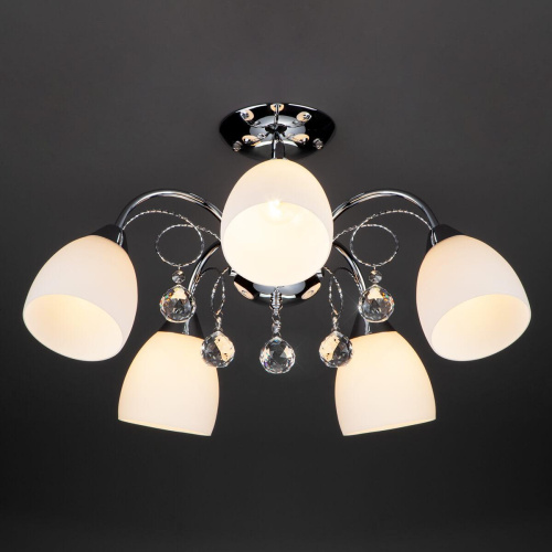 Подвесная люстра Eurosvet 22415/5 хром