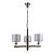Подвесная люстра Elvan LU-39320/3-E14-BrBlWh