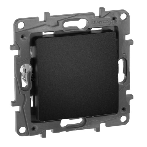 Переключатель одноклавишный промежуточный Legrand Etika 10A 250V антрацит 672609