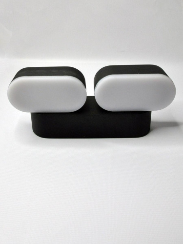 Уличный настенный светодиодный светильник Elvan GW-820A/2-12W-WW-Bk