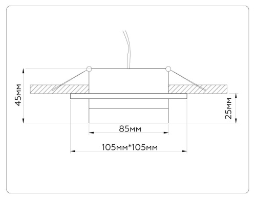 Встраиваемый светильник Ambrella light TECHNO SPOT TN52422