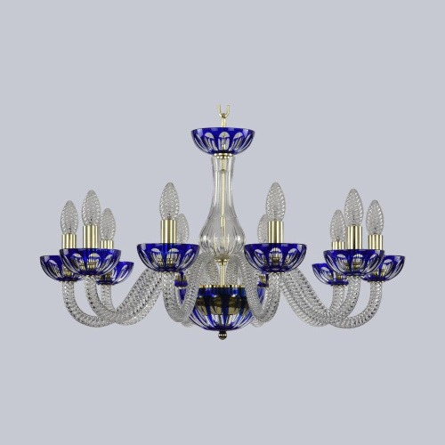 Подвесная люстра Bohemia Ivele 1308/10/240 G Cl/Clear-Blue/H-1H Подвесная люстра Bohemia Ivele 1308/10/240 G Cl/Clear-Blue/H-1H